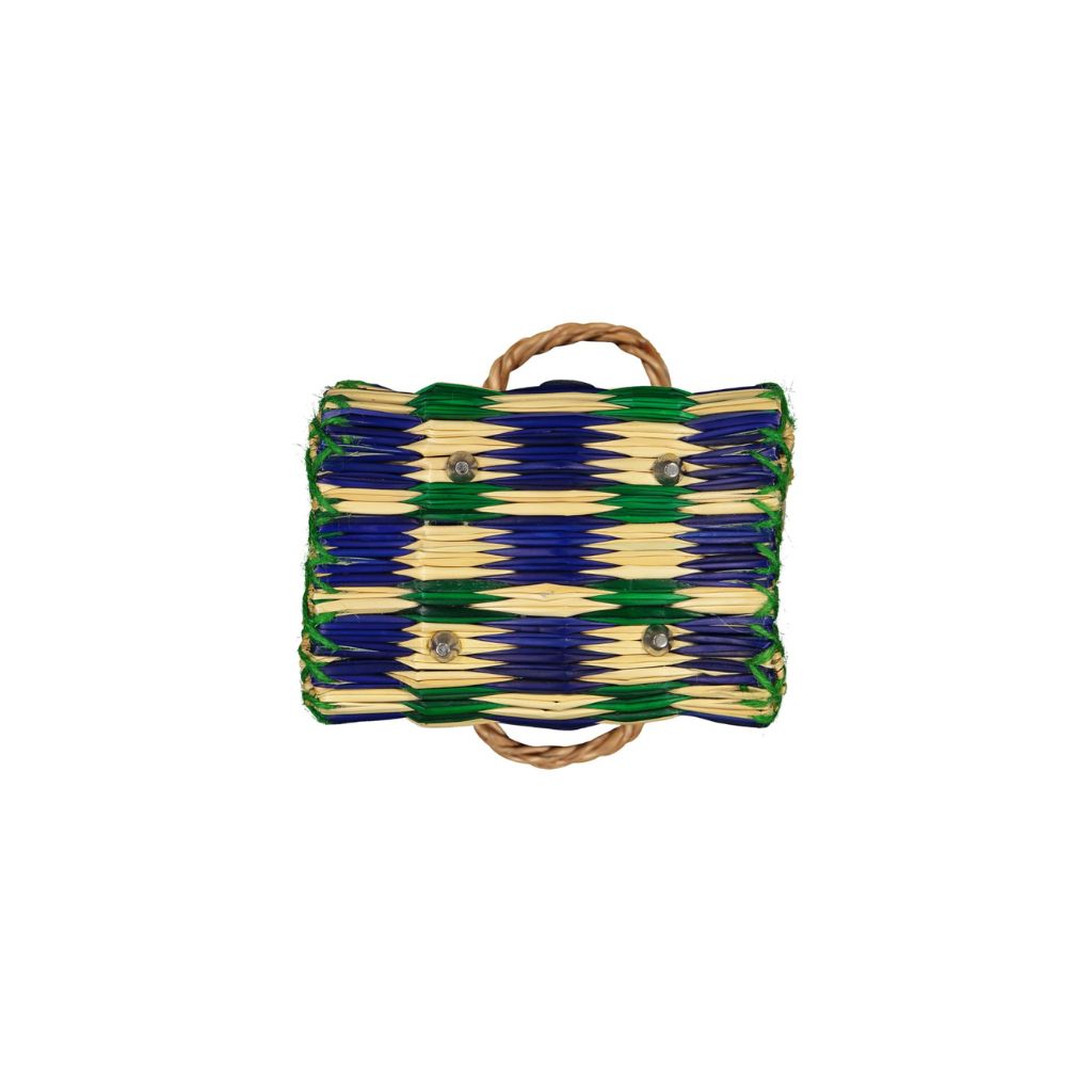 Navy & Green Squares