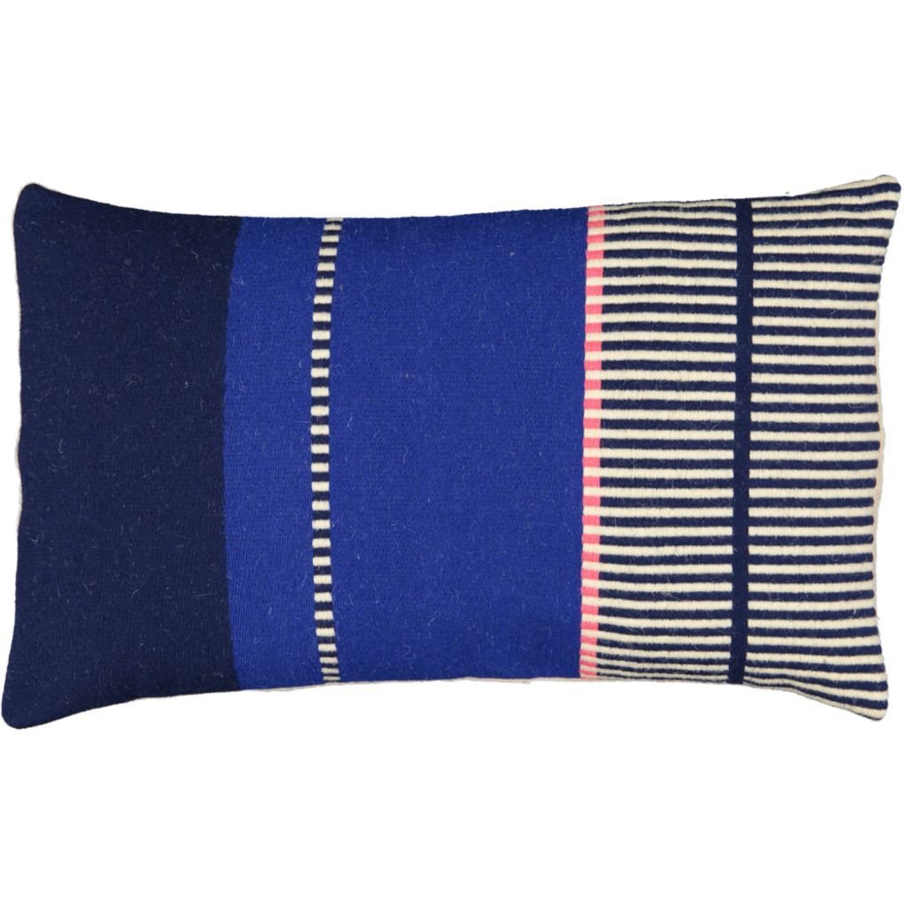 Petrol Blue & Red sripes