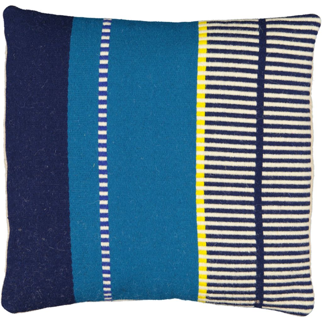 Petrol Blue & Yellow stripes