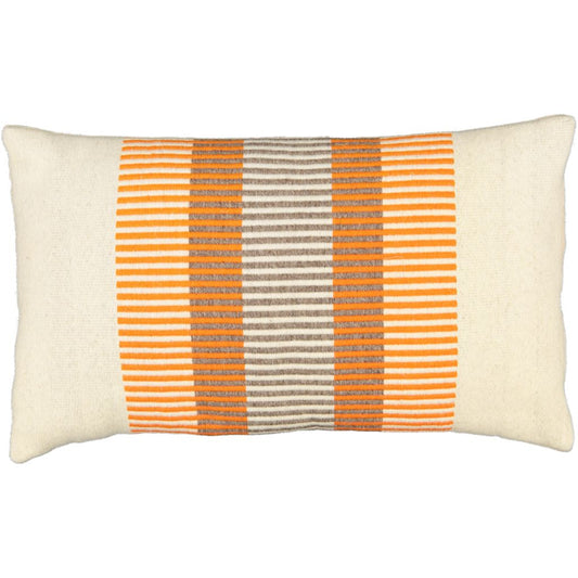 Stripy Orange & Beige