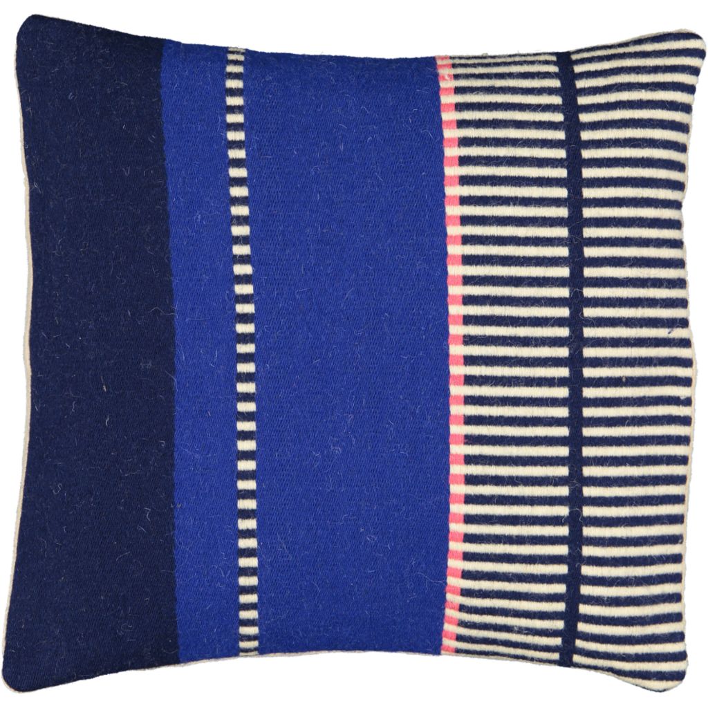 Petrol Blue & Pink Stripes