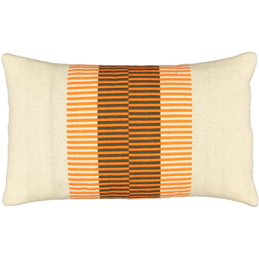 Stripy Orange & Walnut