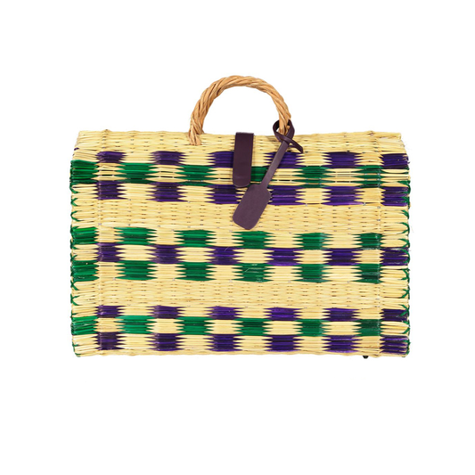 Purple & Green Ikat